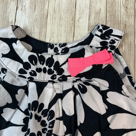 CARTERS Black & White Flower Sleevless Dress - Picture 2 of 5